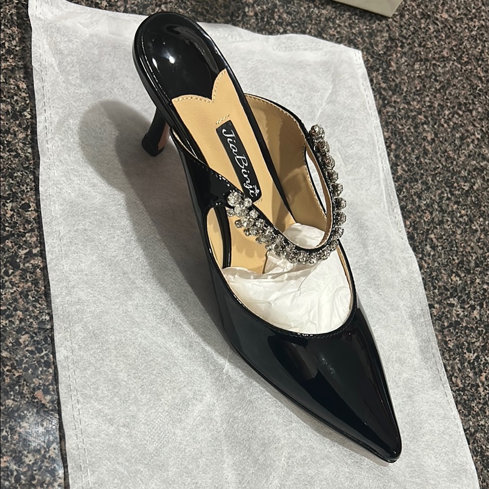 Jia Binji Black Women's Heels